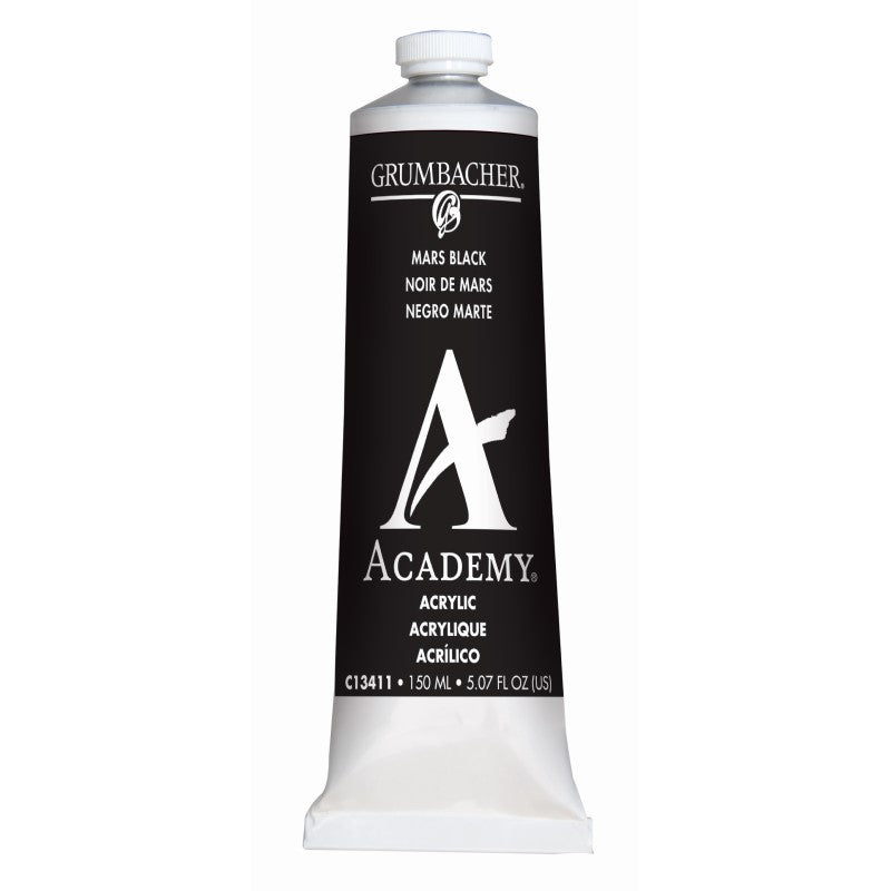 150ml Academy Acrylic Mars Black