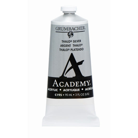 90ml Academy Acrylic Thalo Silver