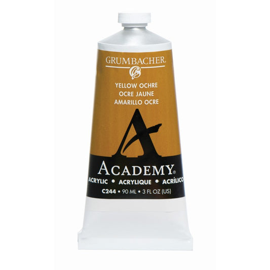 90ml Academy Acrylic Yellow Ochre