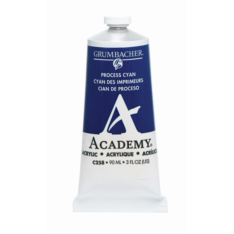 90ml Academy Acrylic Process Cyan