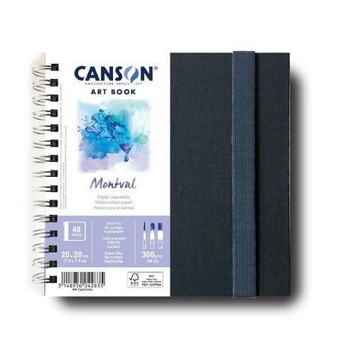 20x20cm (7.9"x7.9") Canson Montval Art Book