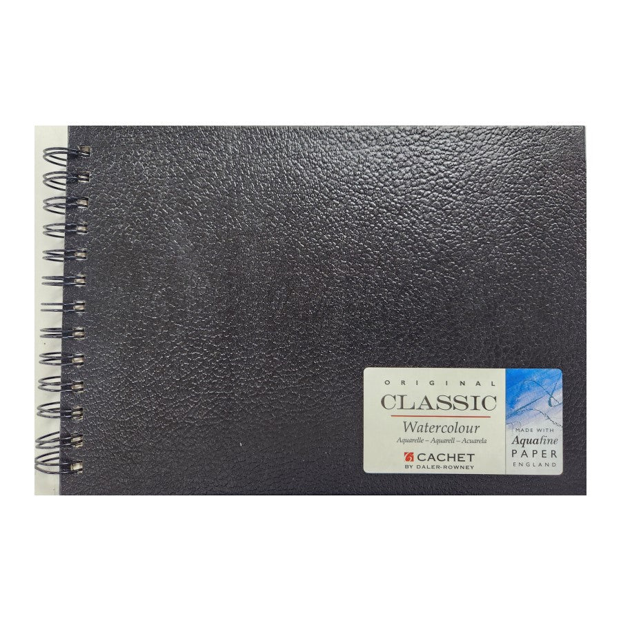 Cachet 9″x12″ Classic Watercolor Wirebound Book-25sht