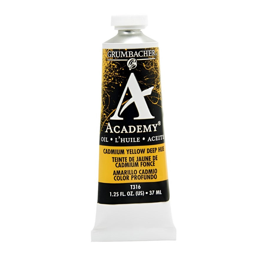 Cadmium Yellow Deep Hue 37ml tube Academy Oil Color