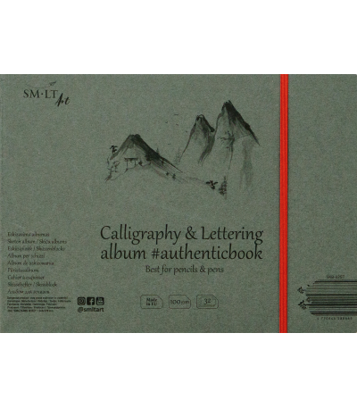Calligraphy & Lettering #authenticbook - 32 pages (9 5/8" x 6 7/8")