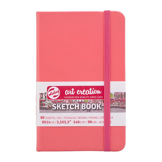 Talens Art Creation Sketchbook -Coral 5.5" x 3.5" Small Portrait