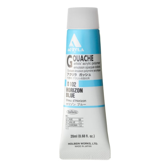 Horizon Blue 20ml Holbein Acrylic Gouache Tube D102