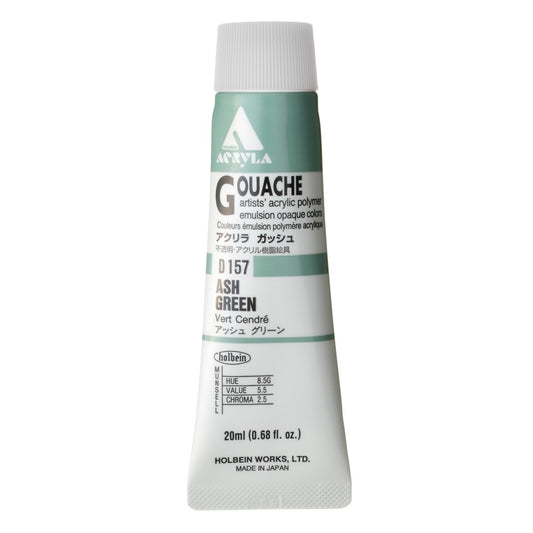Ash Green 20ml Holbein Acrylic Gouache Tube D157