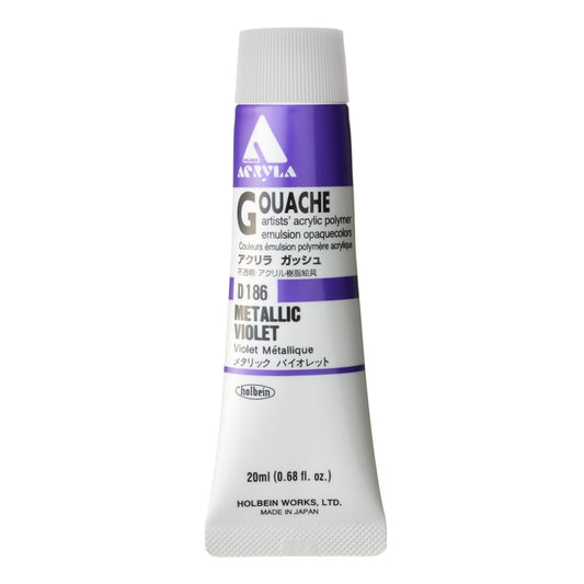 Metallic Violet 20ml Holbein Acrylic Gouache Tube D186