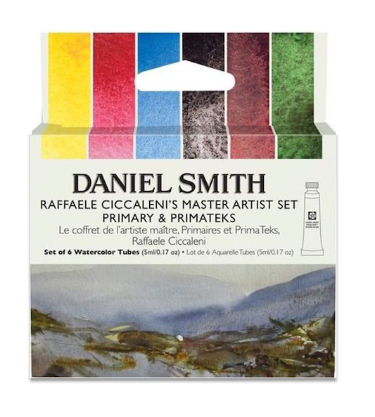 Raffaele Ciccaleni's Master Artist Set Primary & Primateks – Daniel Smith watercolors (6 tube)