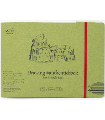 Drawing Album #authenticbook - 8 pages (9 5/8" x 6 7/8")