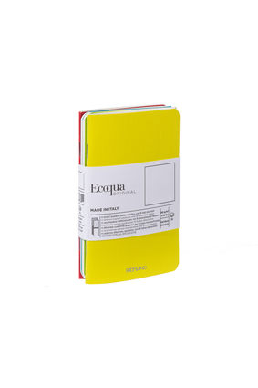 Ecoqua 3.5"x5.5" Journals - 4/pkg Spring Colors