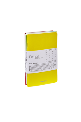 Ecoqua 3.5"x5.5" DOTTED Journals - 4/pkg Spring Colors