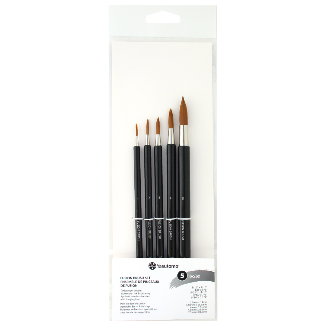 FS-SET Fusion 5-piece Brush Set from Yasutomo
