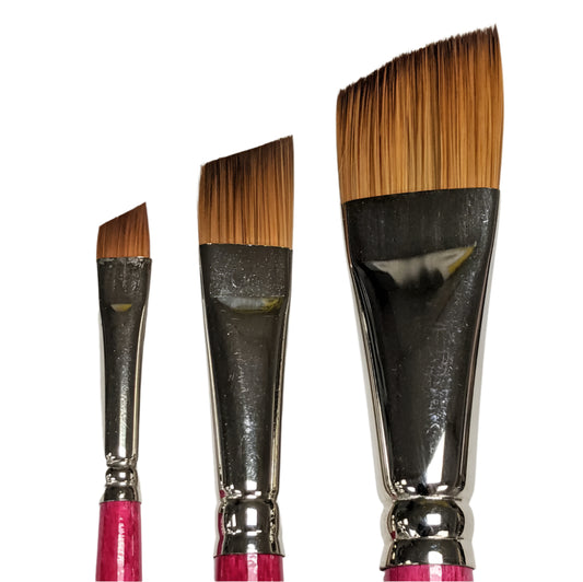 Faux Sable angle brushes