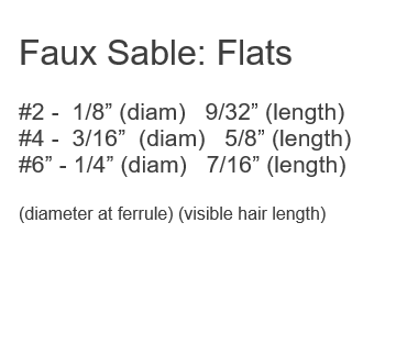 SHADER Faux Sable FM Dynasty Brushes
