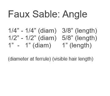 ANGLE Faux Sable FM Dynasty Brushes