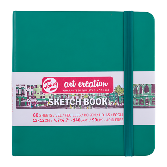 Talens Art Creation Sketchbook - Forest Green 4.7" x 4.7" Small Square