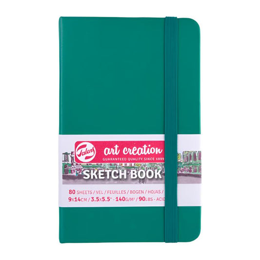 Talens Art Creation Sketchbook - Forest Green 5.5" x 3.5" Small Portrait