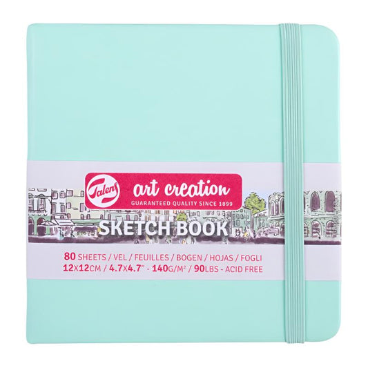 Talens Art Creation Sketchbook - Fresh Mint 4.7" x 4.7" Small Square