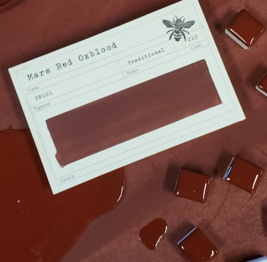 Mars Red Oxblood Half Pan Gouache: Stoneground Paint Co.