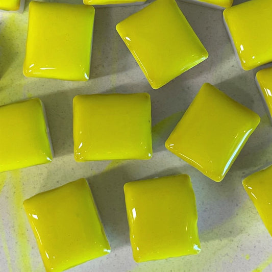 Krypton Yellow Half Pan Gouache: Stoneground Paint Co.