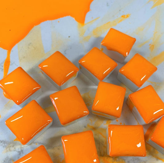 Noble Orange Half Pan Gouache: Stoneground Paint Co.