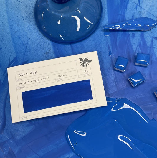 Blue Jay Half Pan Gouache: Stoneground Paint Co.