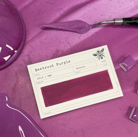 Beetroot Purple Half Pan Gouache: Stoneground Paint Co.