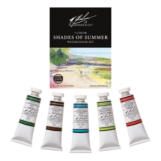 M Graham Shades of Summer 5 Color Watercolor Set