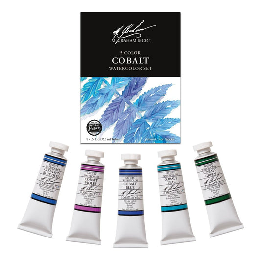 M Graham Cobalt Watercolor Set