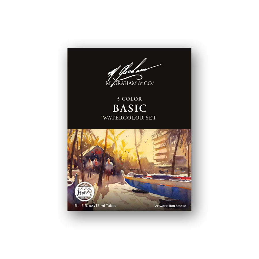 M Graham Basic Watercolor Set 5 tube