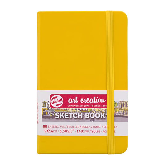 Talens Art Creation Sketchbook - Golden Yellow 5.5" x 3.5" Small Portrait