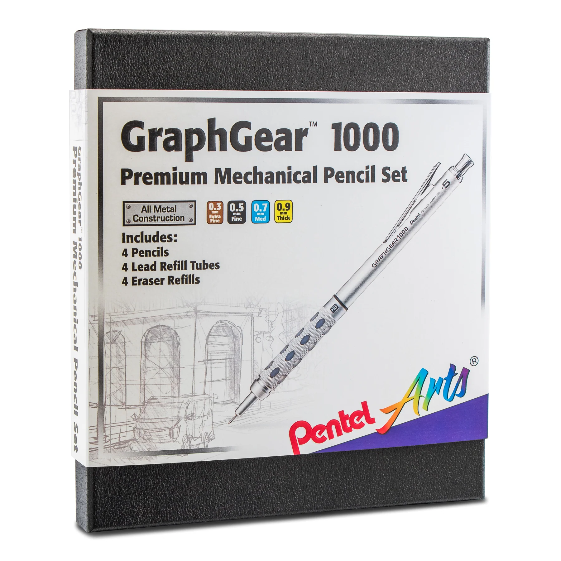 Pentel GraphGear 1000 Premium Mechanical Pencil Set