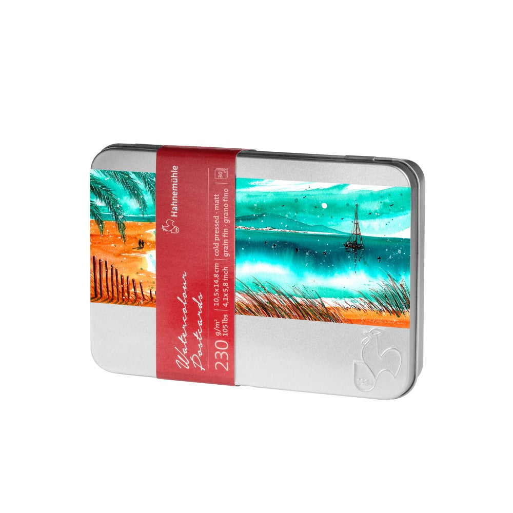 Hahnemuhle Watercolor Postcards in Metal Box