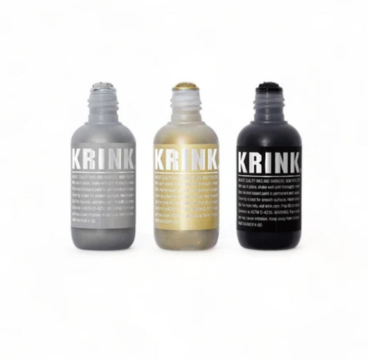 Krink K-60 Paint Marker Set: Black, Silver & Gold