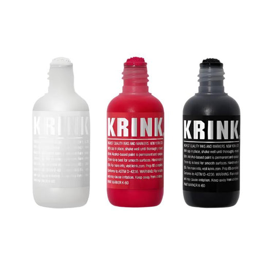 Krink K-60 Paint Marker Set: Black, White & Red