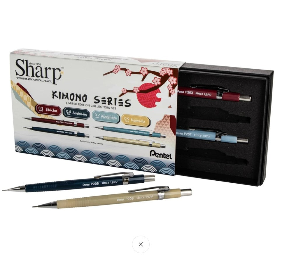 Pentel Sharp Mechanical Pencil KIMONO Set/4 (limited edition)