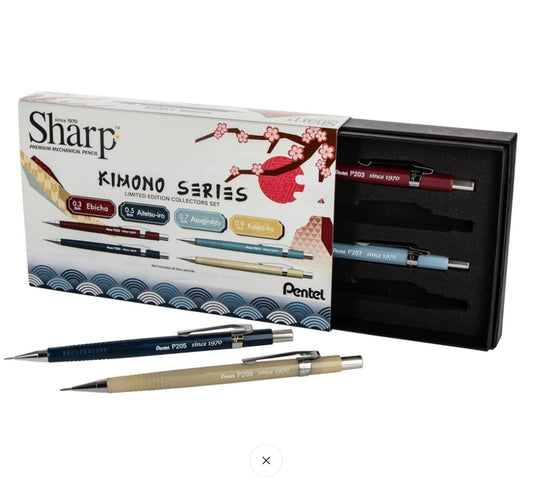 Pentel Sharp Mechanical Pencil KIMONO Set/4 (limited edition)