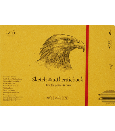 Sketch Kraft #authenticbook - 24 pages (9 5/8" x 6 7/8")
