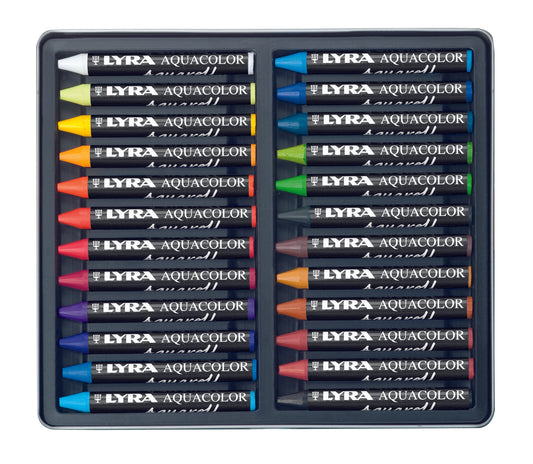 AquaColor Crayon Set: 24 sticks