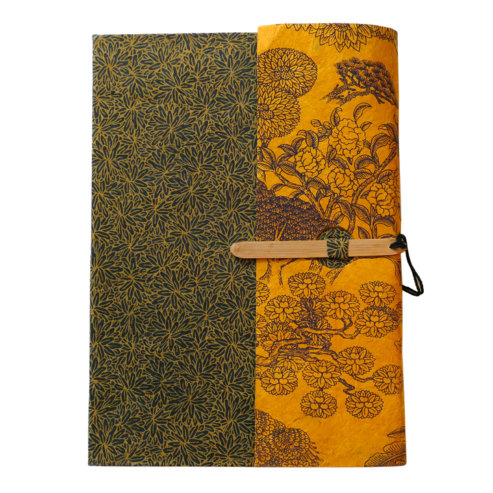 Gold/Brown Lamali Wanderer Journal 5.9" x 8.3"  164pages mixed paper