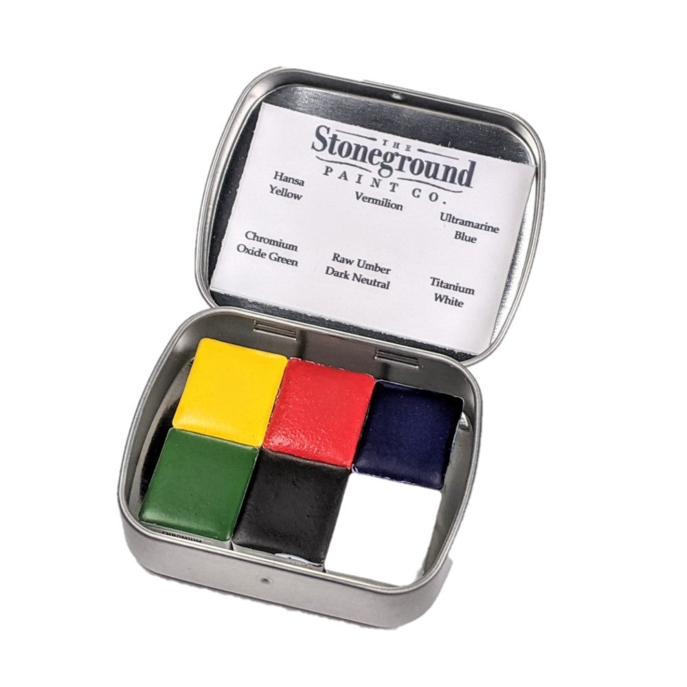 Stoneground Paint Co GOUACHE Half Pan Palettes