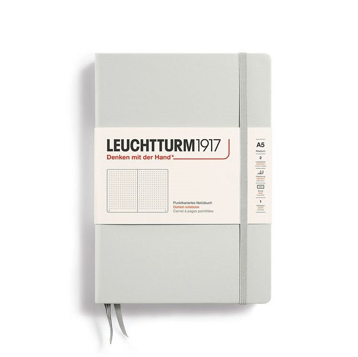 Light Grey A5 Medium Hardcover Dotted Classic Notebook from Leuchtturm1917