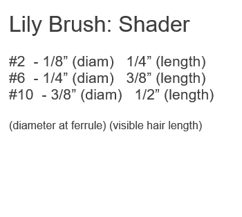 BRIGHT Water Lily Short-handled FM Dynasty Brush