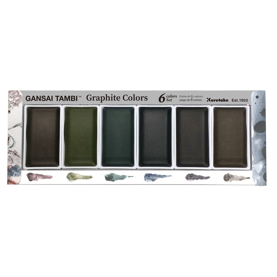 Gansai Tambi GRAPHITE 6 Color Set MC20GR/6V