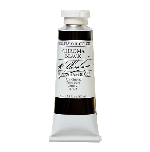 Chroma Black 37ml 075 Artist Oil Paint