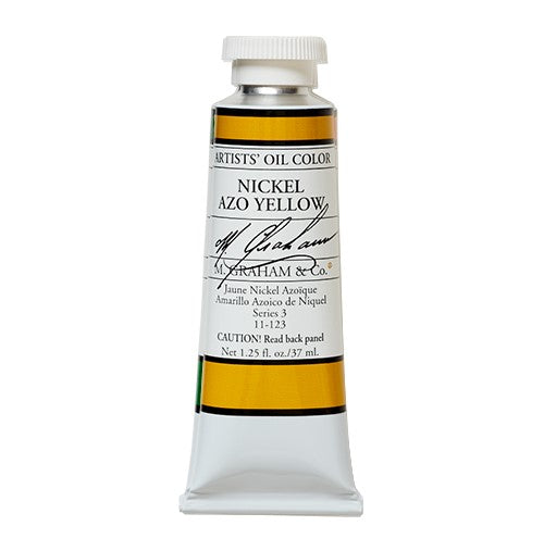 Nickel Azo Yellow 37ml 123 Artist Oil Paint