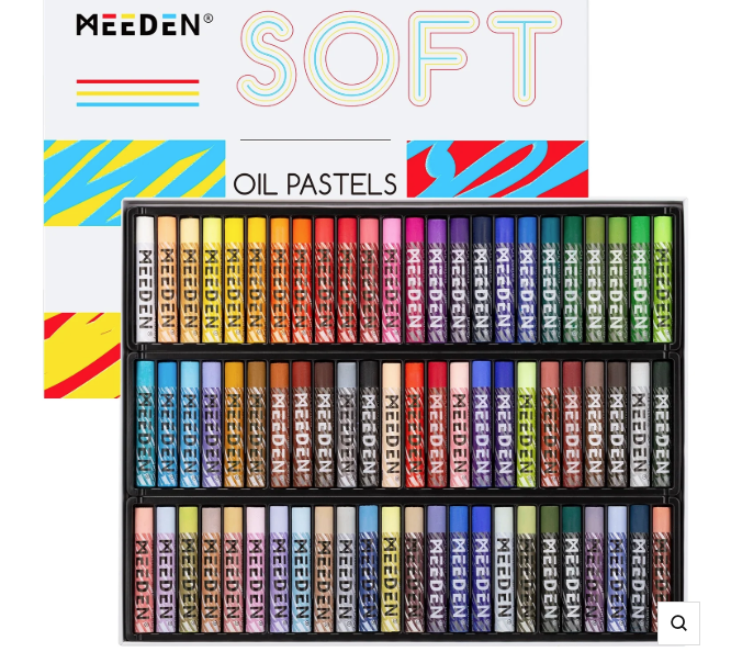 Meeden Oil Pastel Box with 72 Sticks