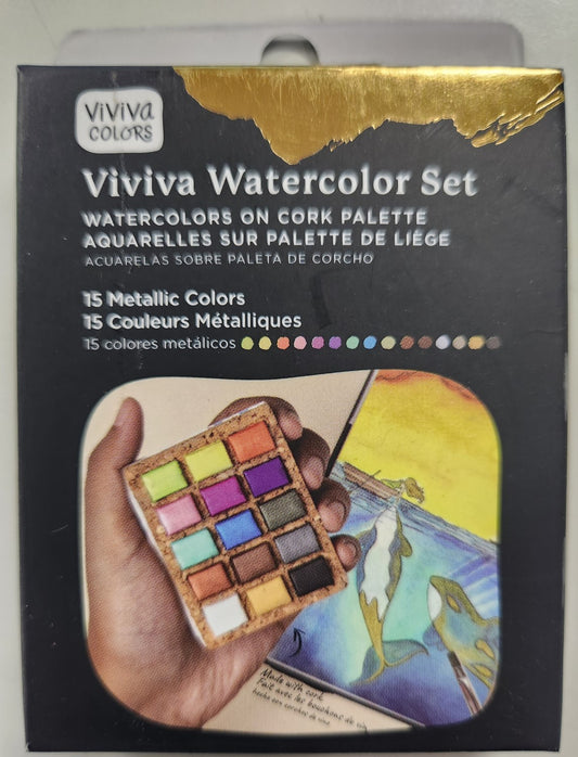 Metallic Viviva Pan Set with 15 colors