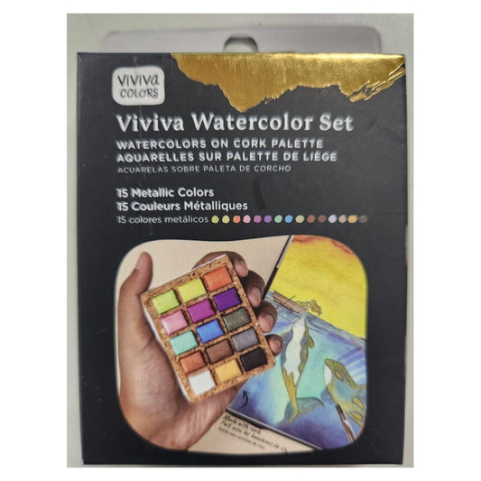 Metallic Viviva Pan Set with 15 colors